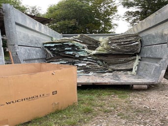 Abgabe und Recycling der Wuchshüllen